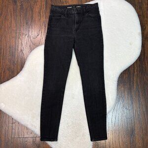 Old‎ Navy Jeans 0 Short Super Skinny Black High-Rise Stretch Women's